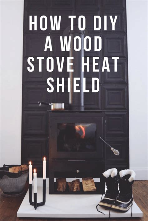 wood stove heat shield plans